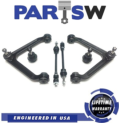 #ad 6 Pc Upper Control Arm Sway Bar End Link Ball Joints for Dodge Ram 1500 4x4 $71.16