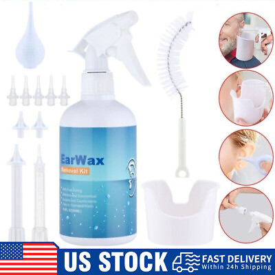 #ad Ear Wax Removal Kit Remover Irrigation Cleaner Cleaning Washer Bottle Syringe $15.55