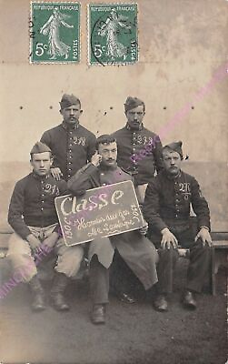 #ad RPPC Photo Card Militaria Class 1906 Honneur Aux Gas Of L#x27;Auvergne $8.66