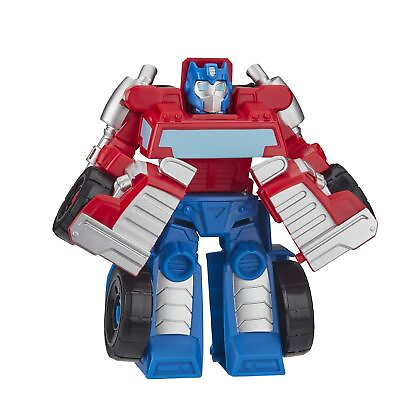#ad Transformers Playskool Heroes Rescue Bots Academy Optimus Prime Converting To... $15.00