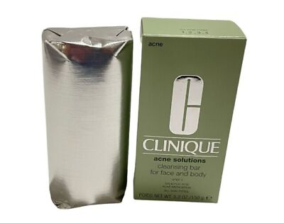 #ad Clinique Acne Solutions Cleansing Bar For Face and Body 5.2 oz 150 g New in box $17.95
