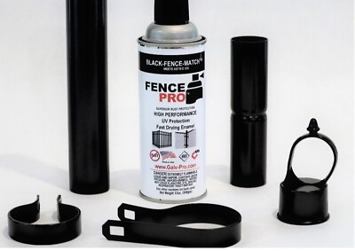 #ad Galv Pro Products Fence Pro Black Fence Match 12 Cans Aerosol Cont USA Only $82.95