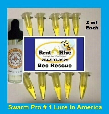 Honeybee Swarm Lure 10 pack honey bee scent beehive hive bait box trap $15.99