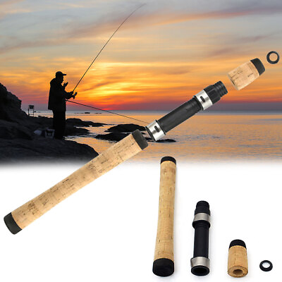 #ad Reel Seat Fishing Handle Set Cork For Rod Building Washer Split Grip Lightweight $13.55