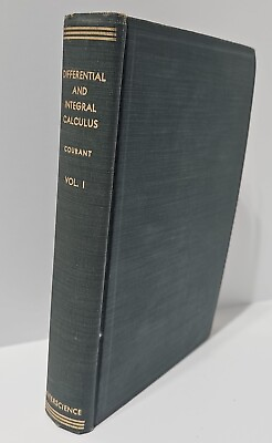 #ad Differential and Integral Calculus Volume I by R. Courant Hardcover 1951 $24.99