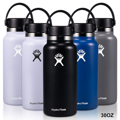 #ad NEW Hydro Flask Water Bottle Standard Mouth Wide Mouth Leakproof Flex Cap 32OZ $24.65