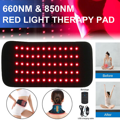 #ad 30W 660nm 850nm Near Infrared Red Light Therapy Waist Wrap Pad Belt Pain Relief $34.27