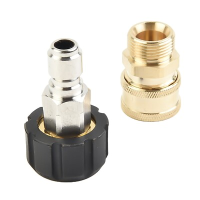 #ad Pressure Washer Adapter Set 14mm 15mm 5000 PSI For Spray Tool M22 Quick Connect $18.65