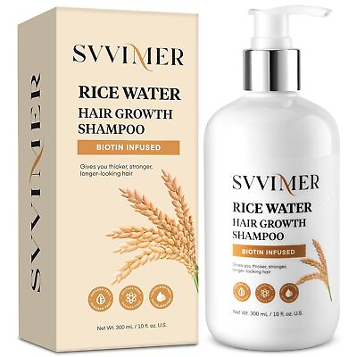 #ad Hair Growth Shampoo Biotin Rice Water for Hair Growth Natural Thickening 2026 $17.99