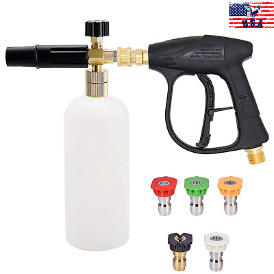 1 4quot; Pressure Washer Gun Snow Foam Lance Car Wash Nozzle Lance Spray Bottle 1L #ad #ad $29.99