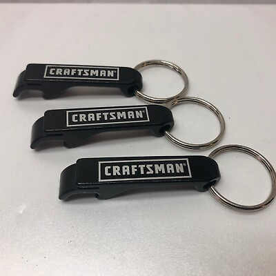 #ad 3 Craftsman Bottle Openers Key Chain $11.50