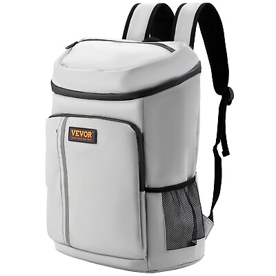VEVOR Cooler Backpack 28 Cans Leakproof amp; Waterproof Insulated Backpack Grey #ad $30.99