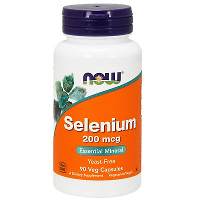 #ad NOW Foods Selenium 200 mcg 90 Veg Capsules $8.79