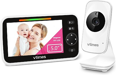 #ad Vtimes HB50 Wireless Video Baby Monitor with Digital Camera 5quot; Screen $34.44