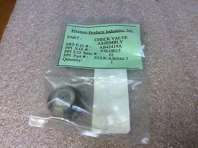 #ad Pressure Products EIAX A30344 7 Check Valve Assembly Suction Discharge New $49 $49.00