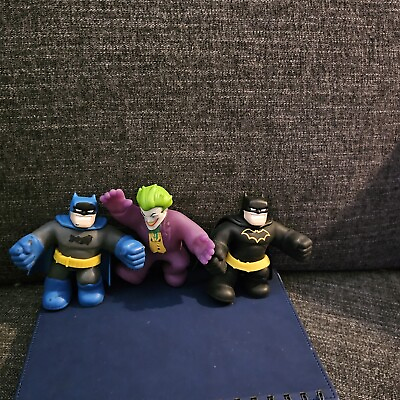 #ad HEROES of Goo Jit Zu Lot of 3 Black Batman Batman amp; Joker $5.00