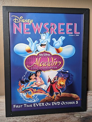 #ad Aladdin Premier Vintage Promo Ad Print NewsReel Poster 8.5 X 11 $17.99