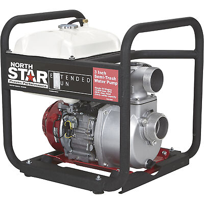 #ad NorthStar Extended Run Semi Trash Pump 3in. Ports 15850 GPH 3 4in. Solids $899.99