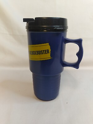 #ad Vtg Blockbuster Video Promotional AUTOMUG Travel Mug Cup RARE Made In USA 90s $22.98