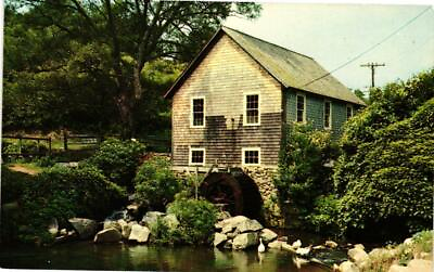 #ad Old Water Mill Brewster Cape Cod Massachusetts Postcard $0.99