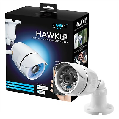 #ad Hawk 1080P Outdoor Security Camera Wi Fi Camera 2 Way Audio IP66 Weatherproof $37.95