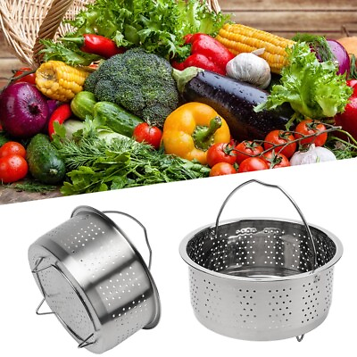#ad Steamer Insert Steamer Pot Stainless Steel Basket Rice Steamer Pressure Cooker $17.80
