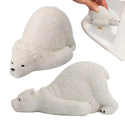 #ad #ad 2×Polar Bear Decorative Toilet Bolt Covers Creative for Toilet Replacement Parts $18.48