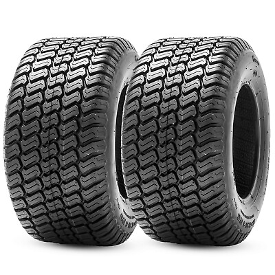 #ad Set 2 20x10 8 Lawn Mower Tires 4Ply Heavy Duty 20x10x8 Garden Tractor Tubeless $92.99