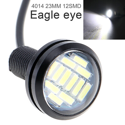 #ad 2pcs 23mm 12V High Power Eagle Eye Light White Light Car Fog DRL Backup Light $4.97