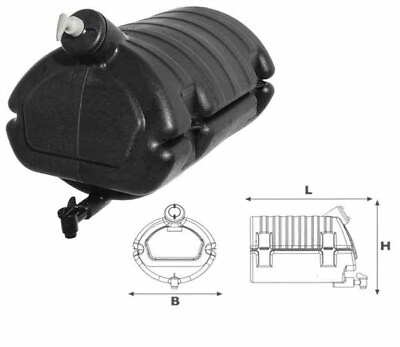 #ad LOKHEN 30L Black Mobile Water Truck Trailer Lorry Water Tank with Soap Hold GBP 40.99