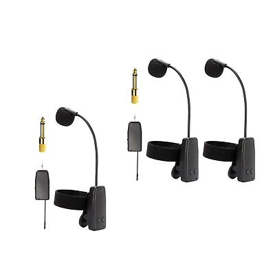 #ad Wireless Instrument Mic Portable 30M Range for Guitar Stage Performance Tuba $19.71