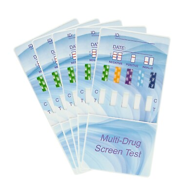 #ad 5 Pack 5 Panel Drug Testing Kit Test for 5 Drugs Home or Work Free Shipping $9.95