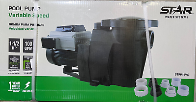 #ad Star Water Systems STPP15VS 1 1 2 hp VARIABLE SPEED Programmable Pool Pump *NEW* $399.00