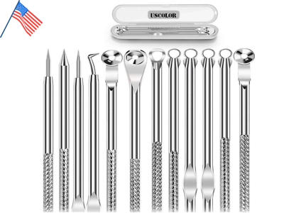 #ad Pimple Remover Tool Kit Blackhead Extractor Comedone Acne Spot Popper 12 Heads $6.81
