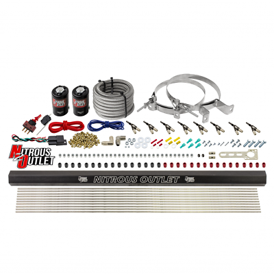 #ad Direct Port Fogger Nitrous Kit 8 Cylinder .122 Nitrous .310 Fuel 90� Nozzles $1365.99