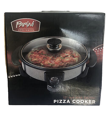 #ad PARINI LARGE CAPACITY 12quot; PIZZA COOKER 200 F to 400 F NON STICK EASY CLEAN $25.47