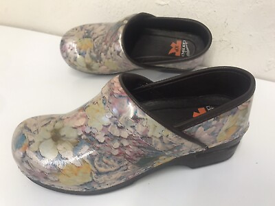 Dansko XP Clogs Pro Multi Water Colors size 37 6.5 7 yellow red green pink $45.00