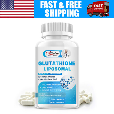 #ad Liposomal Glutathione Pure Reduced L Glutathione Anti Aging Skin Whitening Detox $14.89