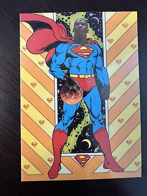 #ad Rare 1990s Michael Jordan Superman Card Promo Oddball Nrmt Condition $5.98