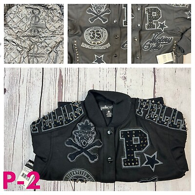 #ad Pelle Pelle Anniversary Edition Varsity Black Jacket S XXXL **TAG PRICE $455** $318.50