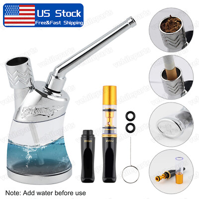 #ad Portable Mini Water Bong Smoke Pipe Smoking Pipes Small Tobacco Hookah Shisha US $10.59