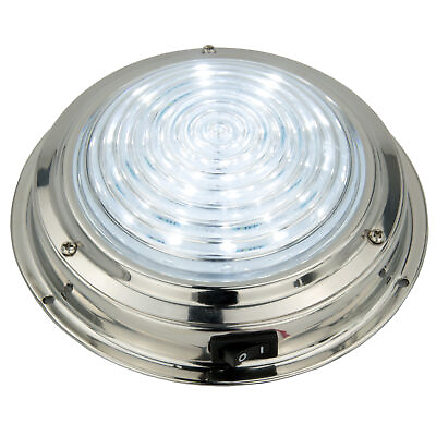 #ad 5.5quot; 12V Stainless Steel LED Dome Light Boat Marine RV Cabin Ceiling Lamp $32.99