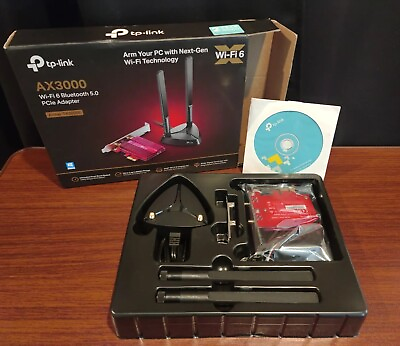 #ad TP Link Archer TX3000E AX3000 WiFi 6 5.0 PCle Adapter Open Box New $75.00