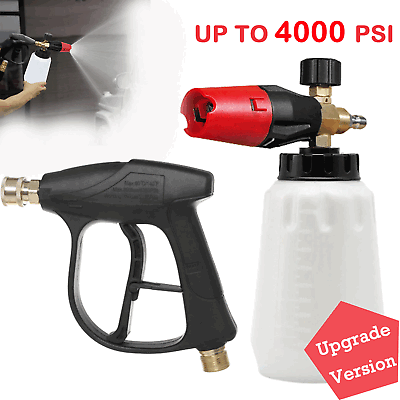 #ad 1 4”Snow Foam Lance Cannon Soap Bottle Sprayer for Pressure Washer Gun Car Wash $14.45