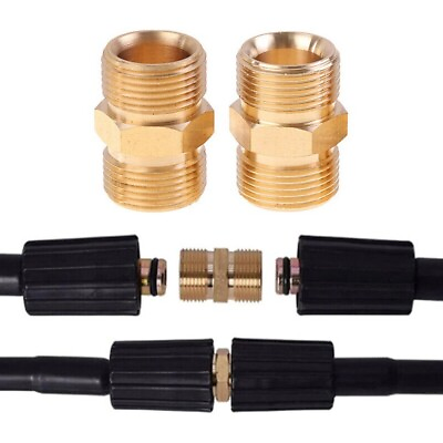 #ad Hose Connector Adapter Washer Accessories Brass Connector High Pressure $7.85