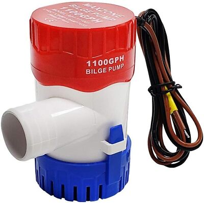 #ad #ad 1100GPH 12V Electric Marine Submersible Bilge Sump Water Pump for Boat Hose 29mm $9.49