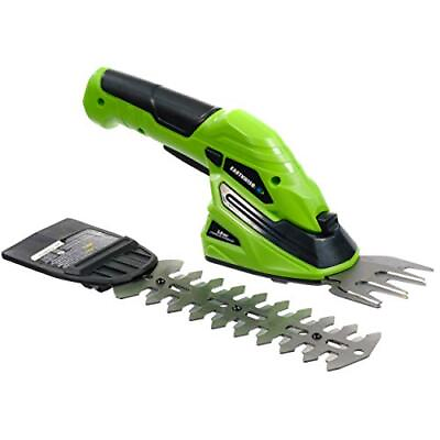 #ad Earthwise Cordless Rechargeable 2 in 1 Shrub Shear and Hedge Trimmer Combo $51.32