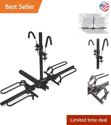 #ad Compact Hitch Mount for Cars Trucks SUVs Holds 2 Bicycles Adjustable Hooks $362.99
