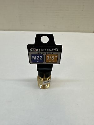 #ad General Pump Pressure Washer Quick Connect Adapter 3 8in Inlet 4000 PSI Brass $8.99