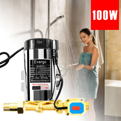 #ad Booster Pump Household Automatic Boost Water Pressure for Home Shower 100W $36.99